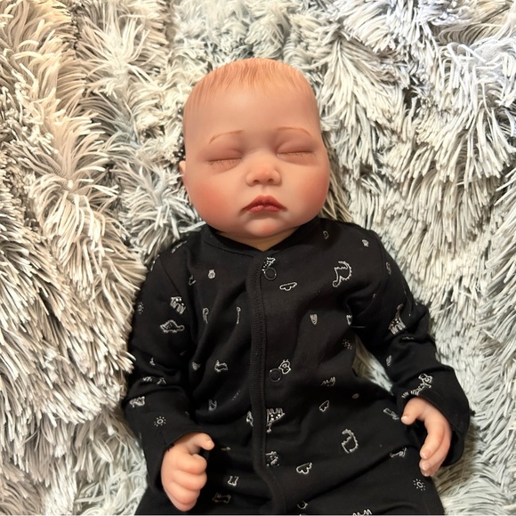 Reborn Baby Boy Doll 3/4 Silicone Limbs Cloth Body & Accessories (NEW) - Picture 1 of 13
